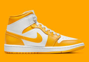 Jordan 1 Mid White University Gold