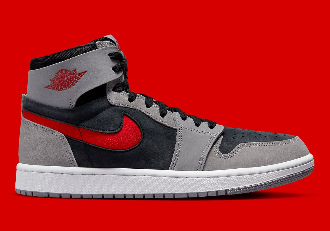 Jordan 1 High Zoom Air CMFT 2 Black Fire Red Cement