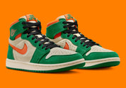 Jordan 1 High Zoom Air CMFT 2 Pine Green Orange Blaze