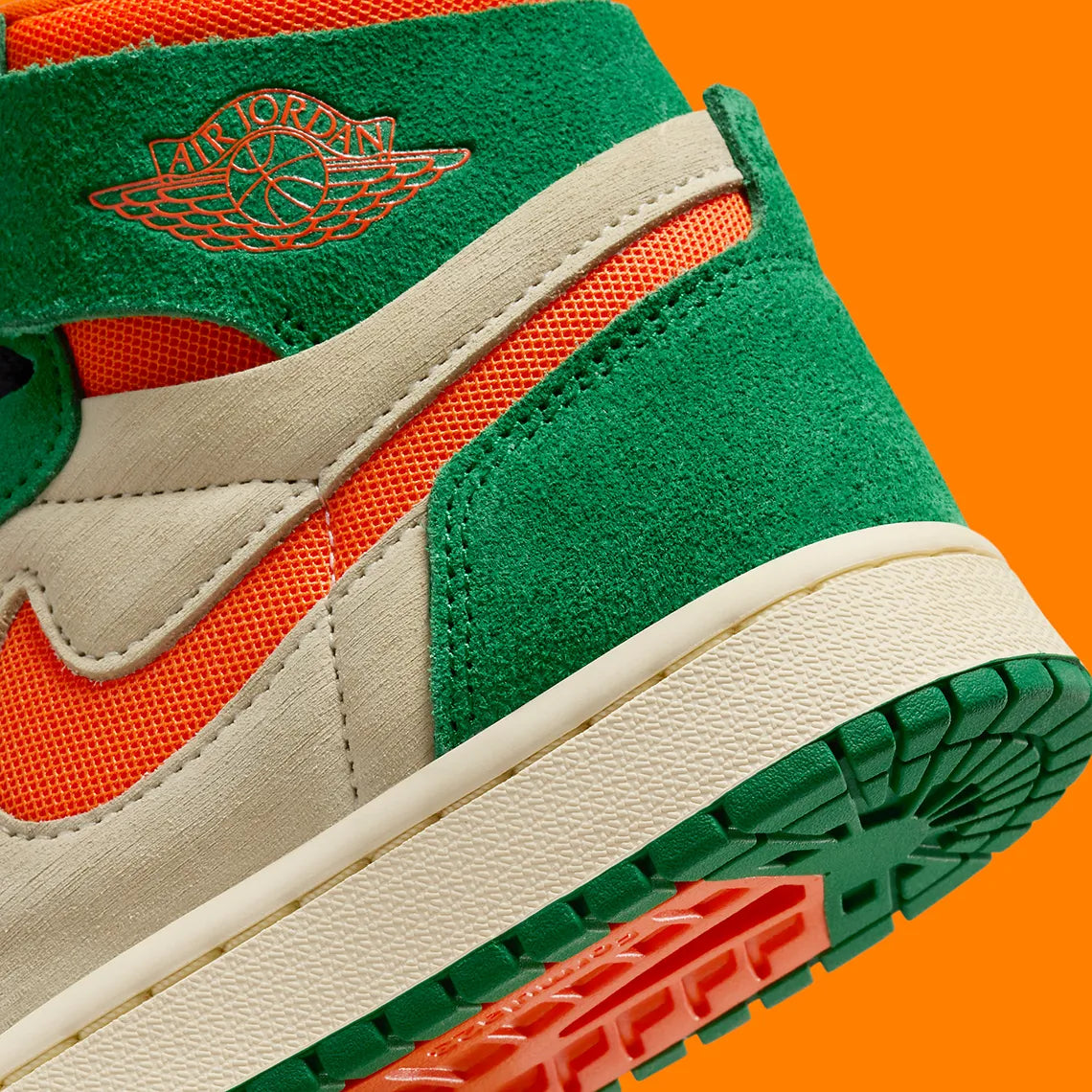 Jordan 1 High Zoom Air CMFT 2 Pine Green Orange Blaze