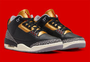 Jordan 3 Retro "Black Cement Gold"