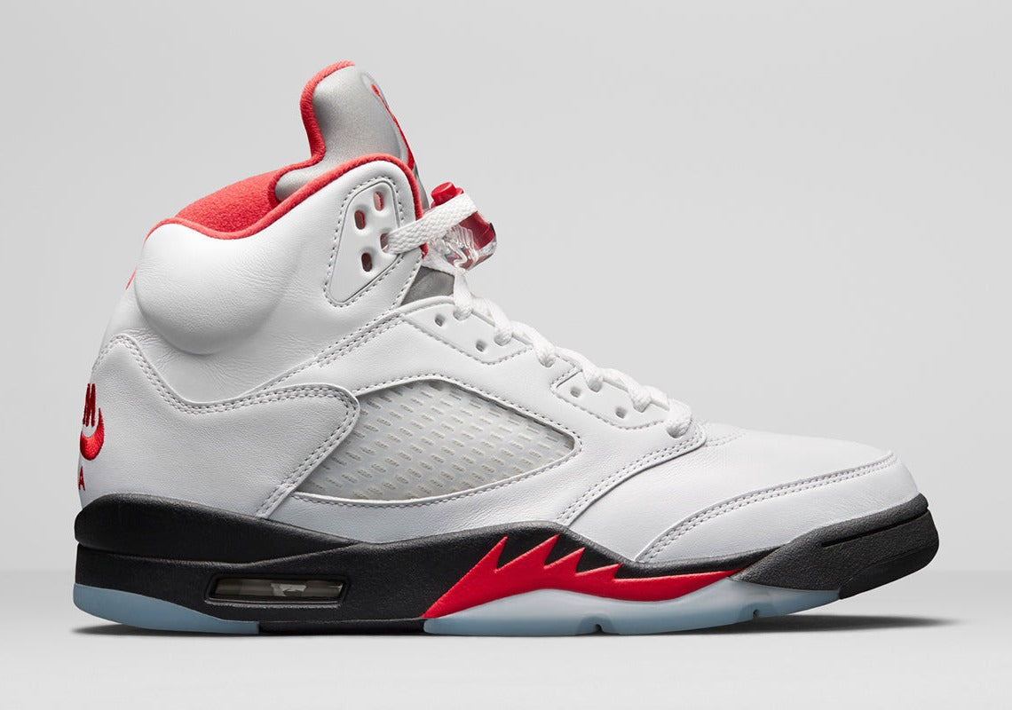 Jordan 5 Retro Fire Red Silver Tongue (2020)