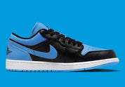 Jordan 1 Low Black University Blue