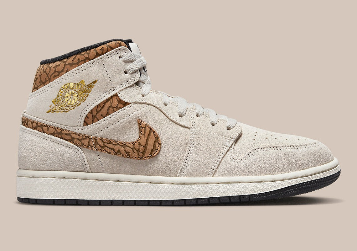 Jordan 1 Mid SE Brown Elephant