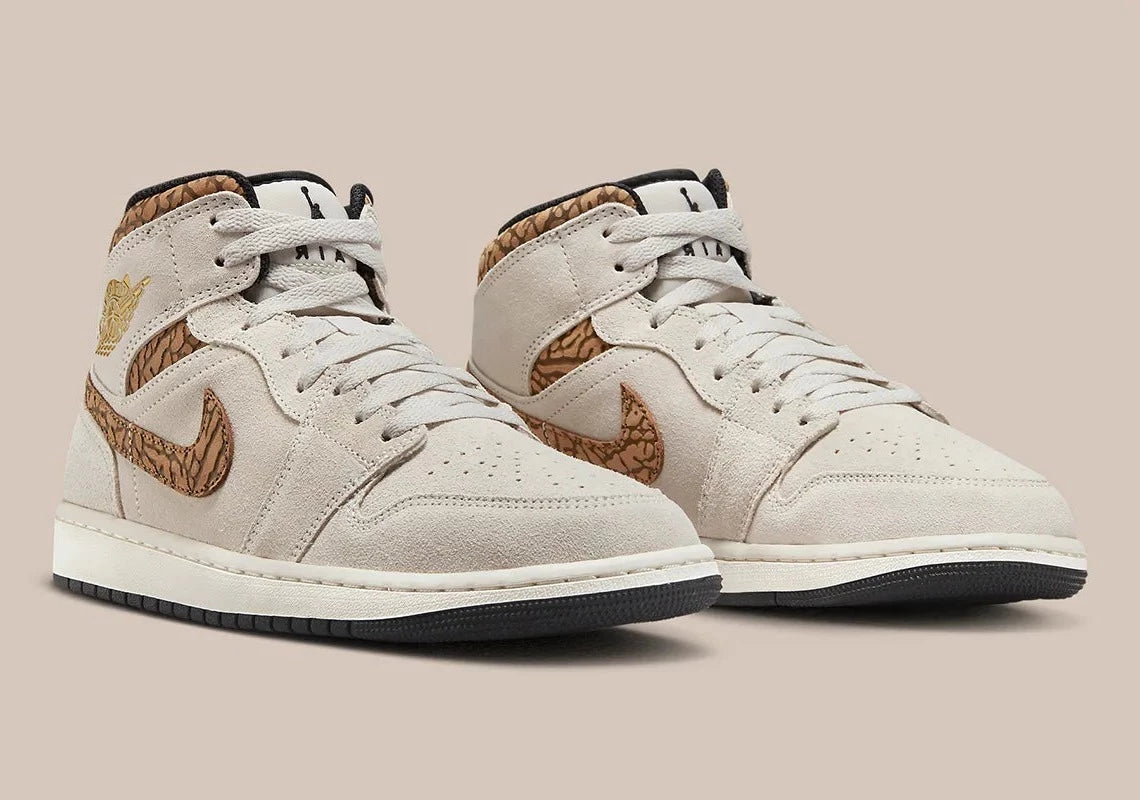 Jordan 1 Mid SE Brown Elephant