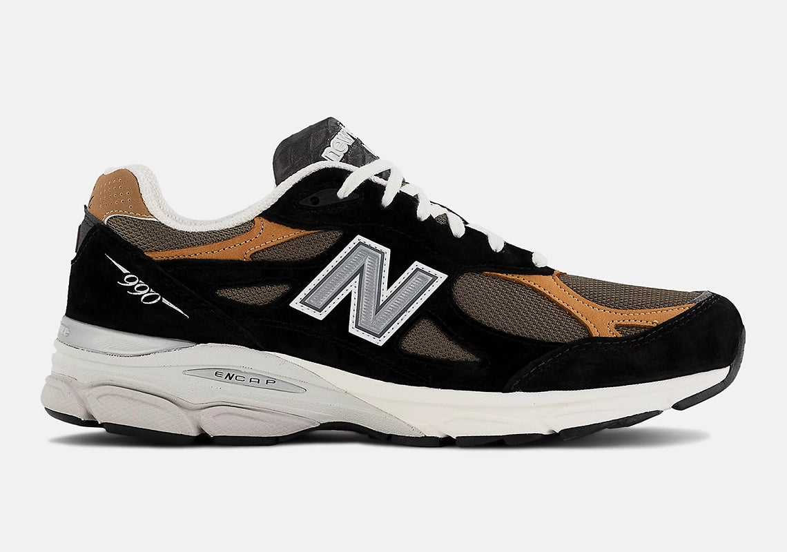 New Balance 990v3 MiUSA Black Tan