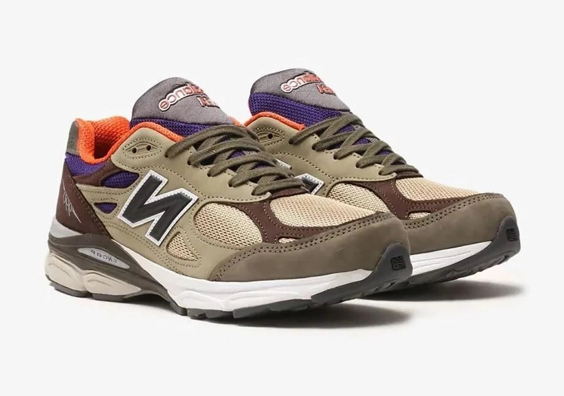 New Balance 990v3 MiUSA Teddy Santis Khaki Orange