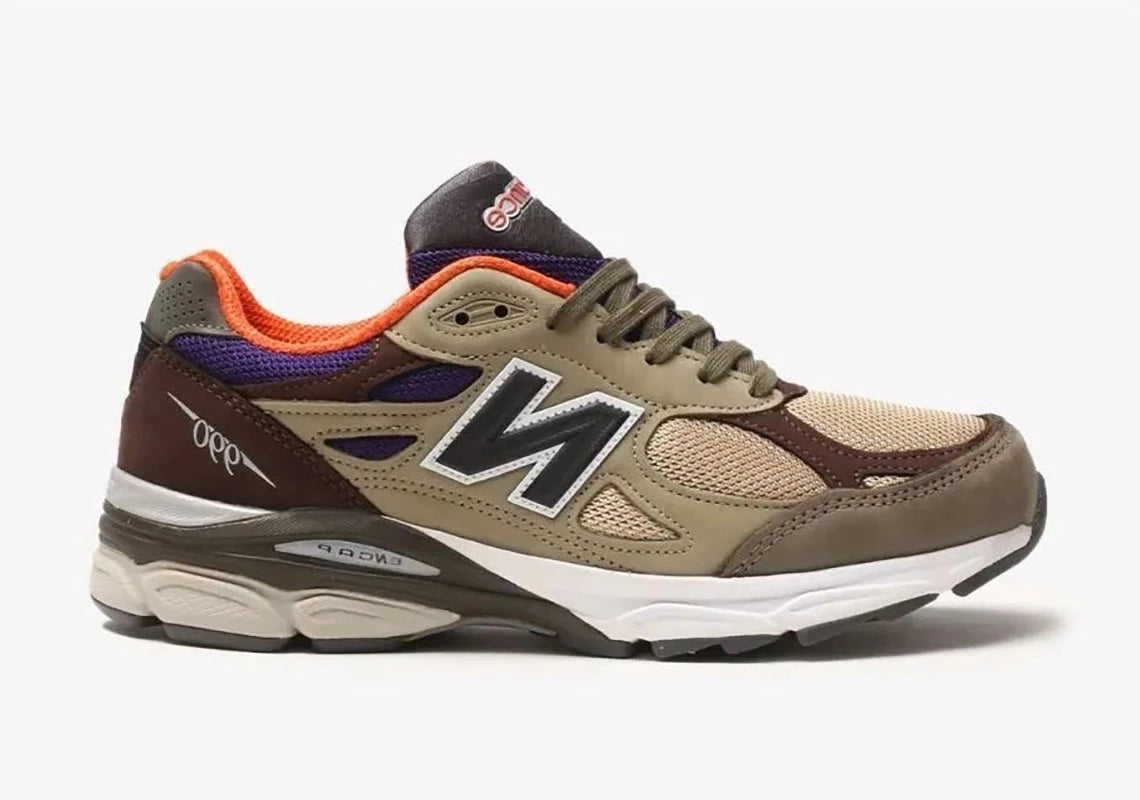 New Balance 990v3 MiUSA Teddy Santis Khaki Orange