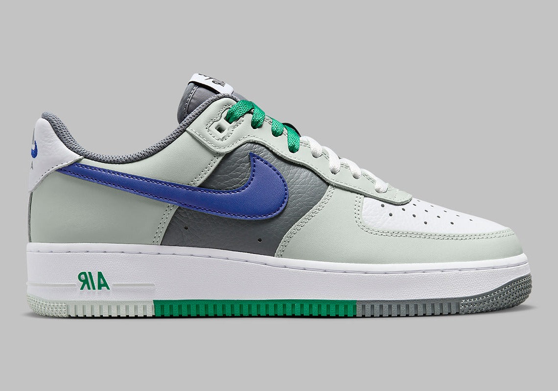 Nike Air Force 1 Low '07 LV8 Split Light Silver Deep Royal Blue