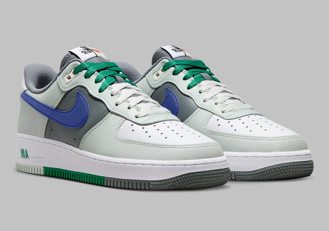 Nike Air Force 1 Low '07 LV8 Split Light Silver Deep Royal Blue