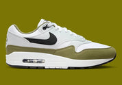 Nike Air Max 1 White Black Medium Olive