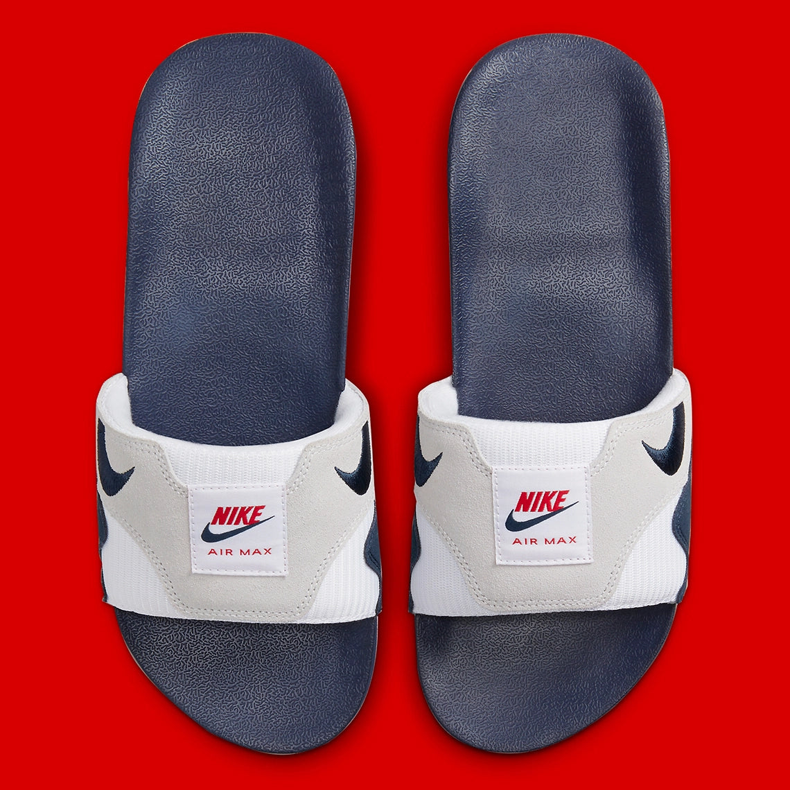 Nike Air Max 1 Slide Obsidian University Red