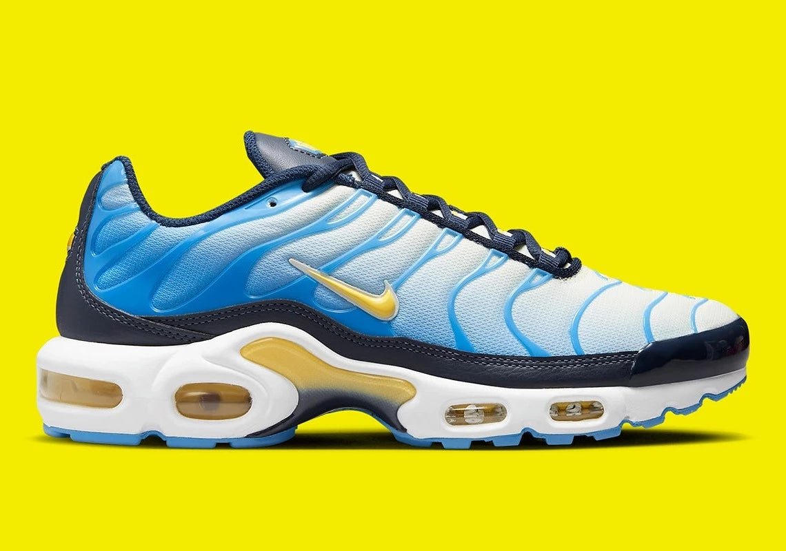 Nike Air Max Plus University Blue Topaz Gold