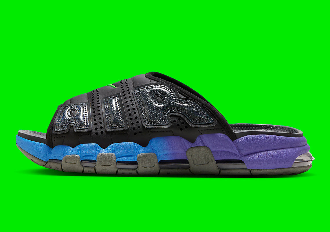 Nike Air More Uptempo Slide Blue Purple Gradient