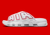 Nike Air More Uptempo Slide White Red