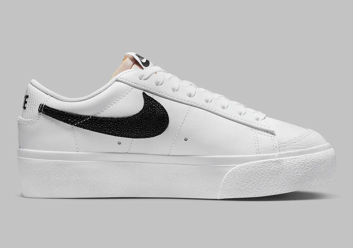 Nike Blazer Low Platform White Black Stingray