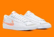 Nike Blazer Low '77 Jumbo Scribble Swoosh White Orange Trance