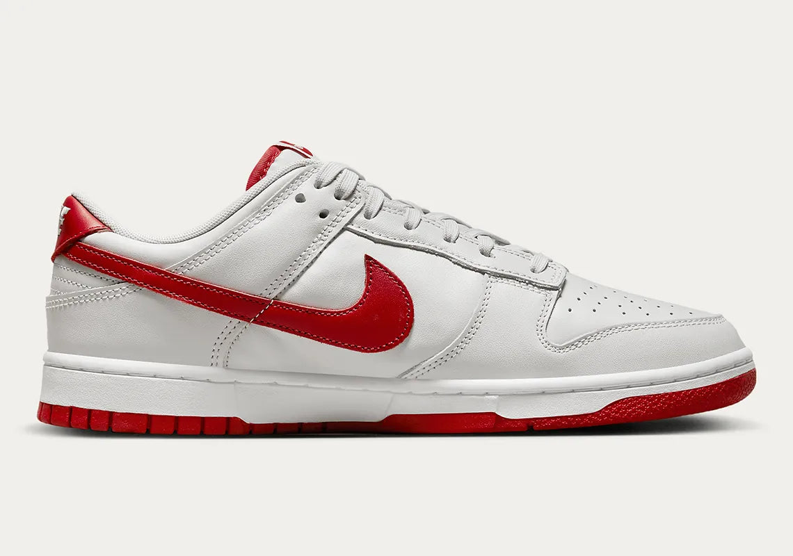 Nike Dunk Low Vast Grey Varsity Red