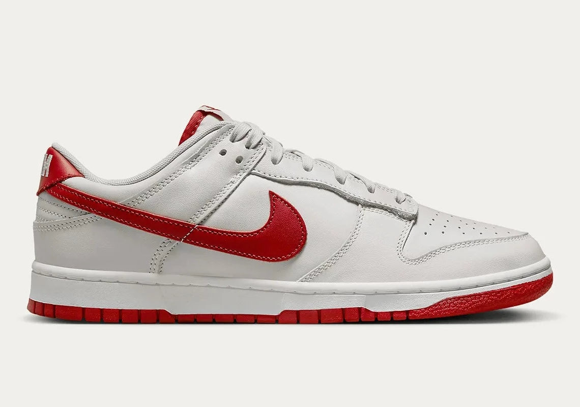 Nike Dunk Low Vast Grey Varsity Red