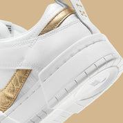 Nike Dunk Low Disrupt White Metallic Gold