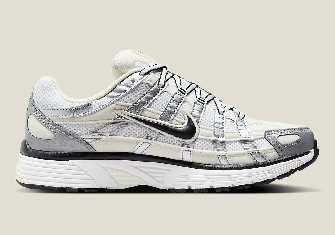 Nike P-6000 Coconut Milk Metallic Silver