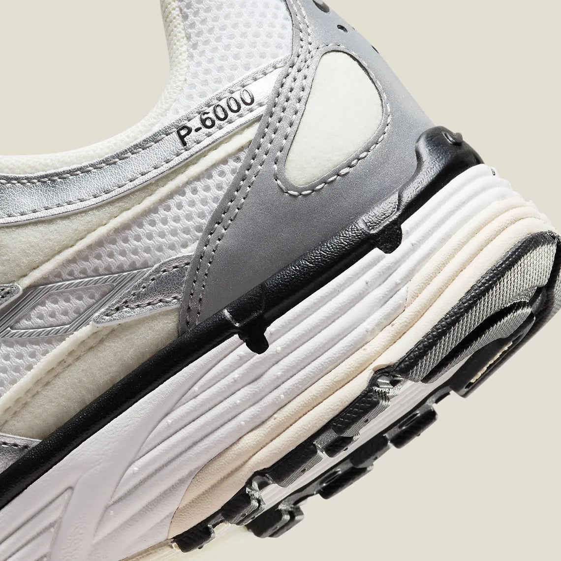 Nike P-6000 Coconut Milk Metallic Silver