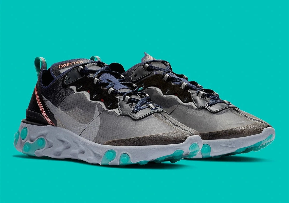 Nike - React Element 87 Black Neptune Green