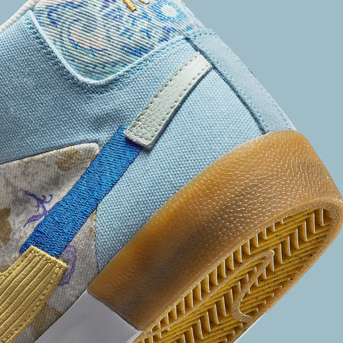 Nike SB Zoom Blazer Mid Premium Floral Paisley Boarder Blue