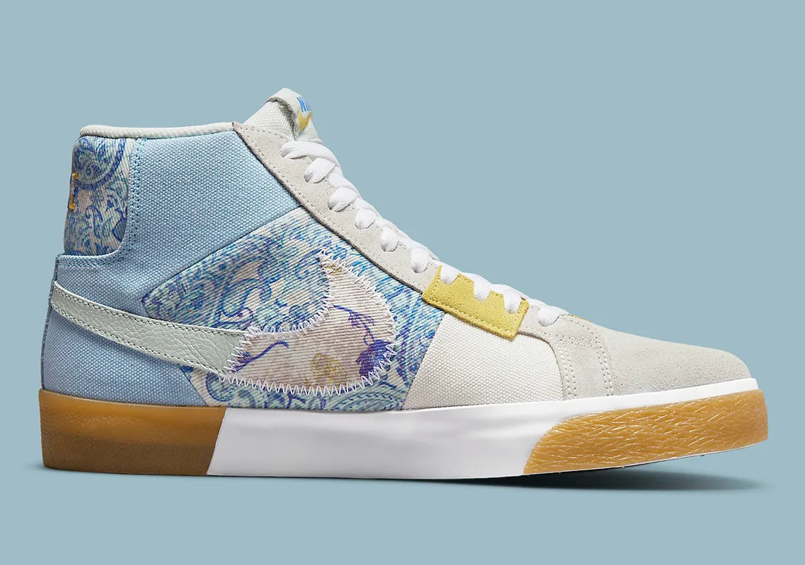 Nike SB Zoom Blazer Mid Premium Floral Paisley Boarder Blue