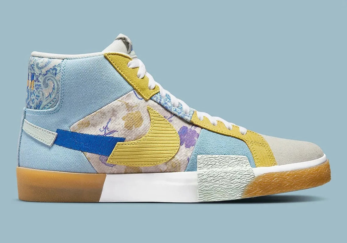 Nike SB Zoom Blazer Mid Premium Floral Paisley Boarder Blue