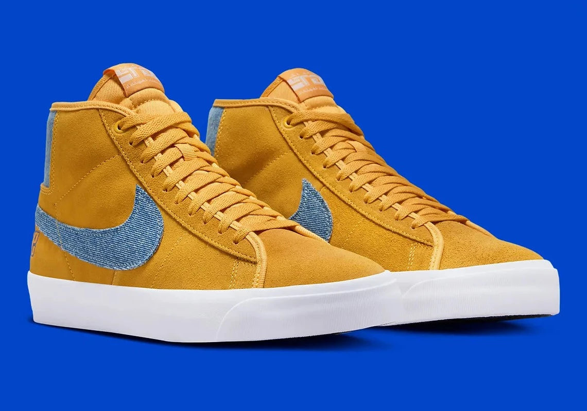 Nike SB Zoom Blazer Mid Pro GT Grant Taylor University Gold Denim