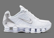 Nike Shox TL White Metallic Silver Max Orange