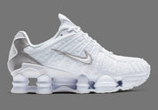 Nike Shox TL White Metallic Silver Max Orange