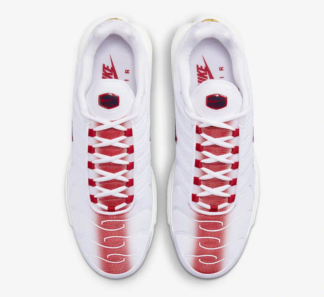 Nike Air Max Plus White University Red