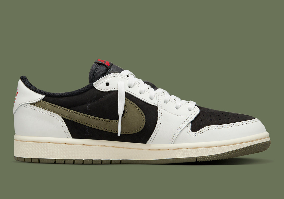 LIVRAISON 72H - Jordan 1 Retro Low OG SP Travis Scott Olive