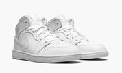 Air Jordan 1 Mid Triple White (2021) (PS)