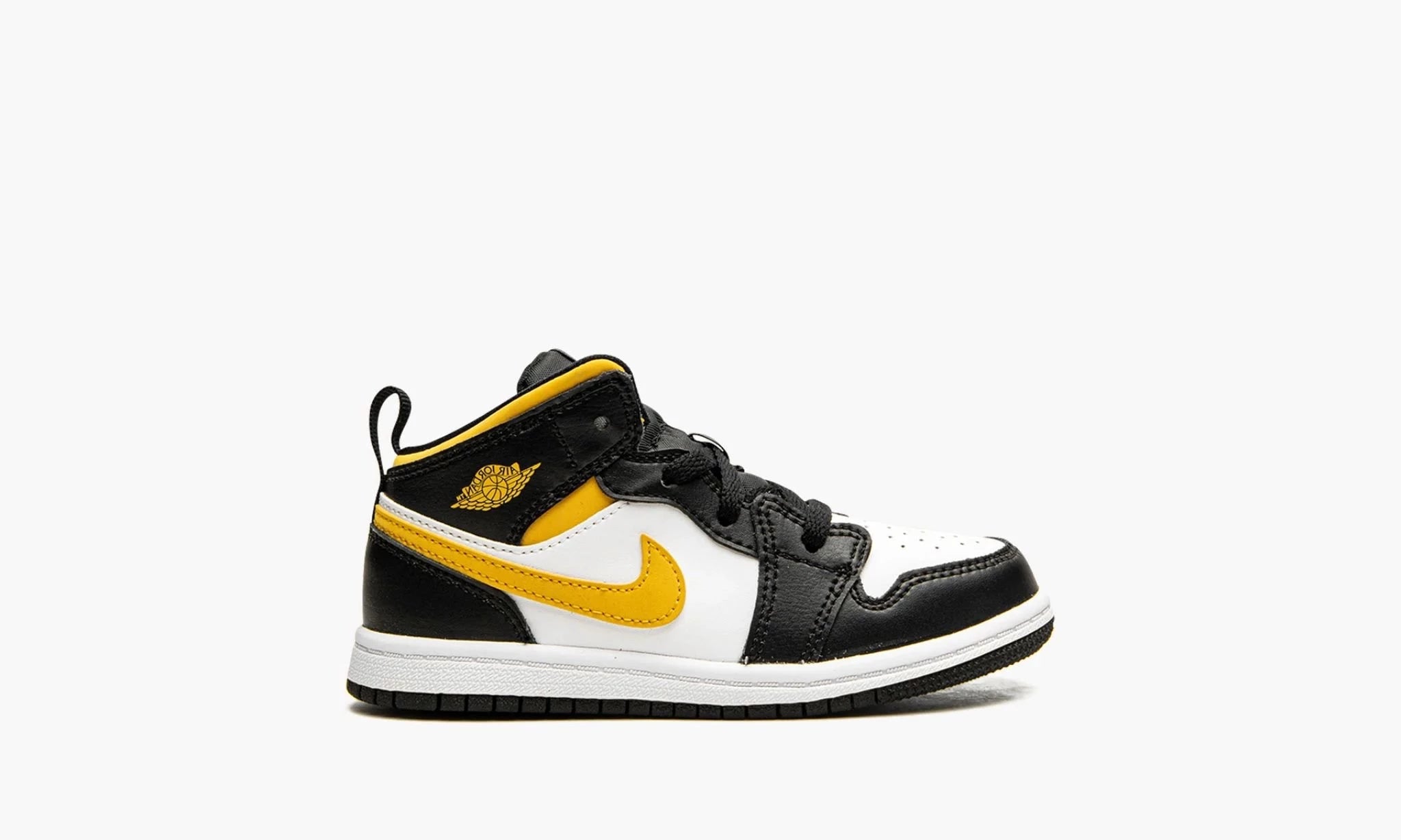 Air Jordan 1 Mid White Pollen Black (PS)