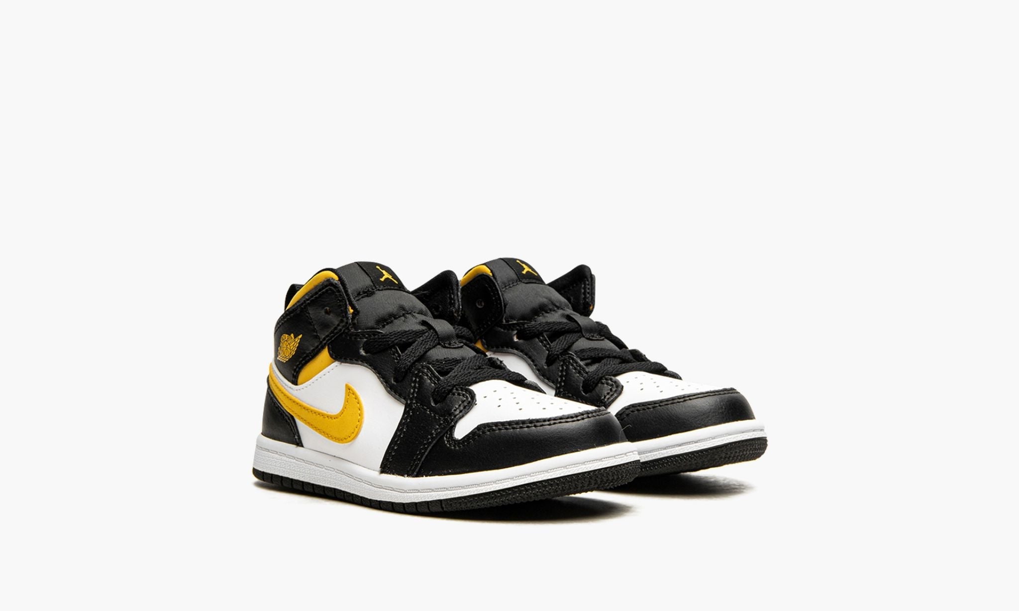 Air Jordan 1 Mid White Pollen Black (PS)