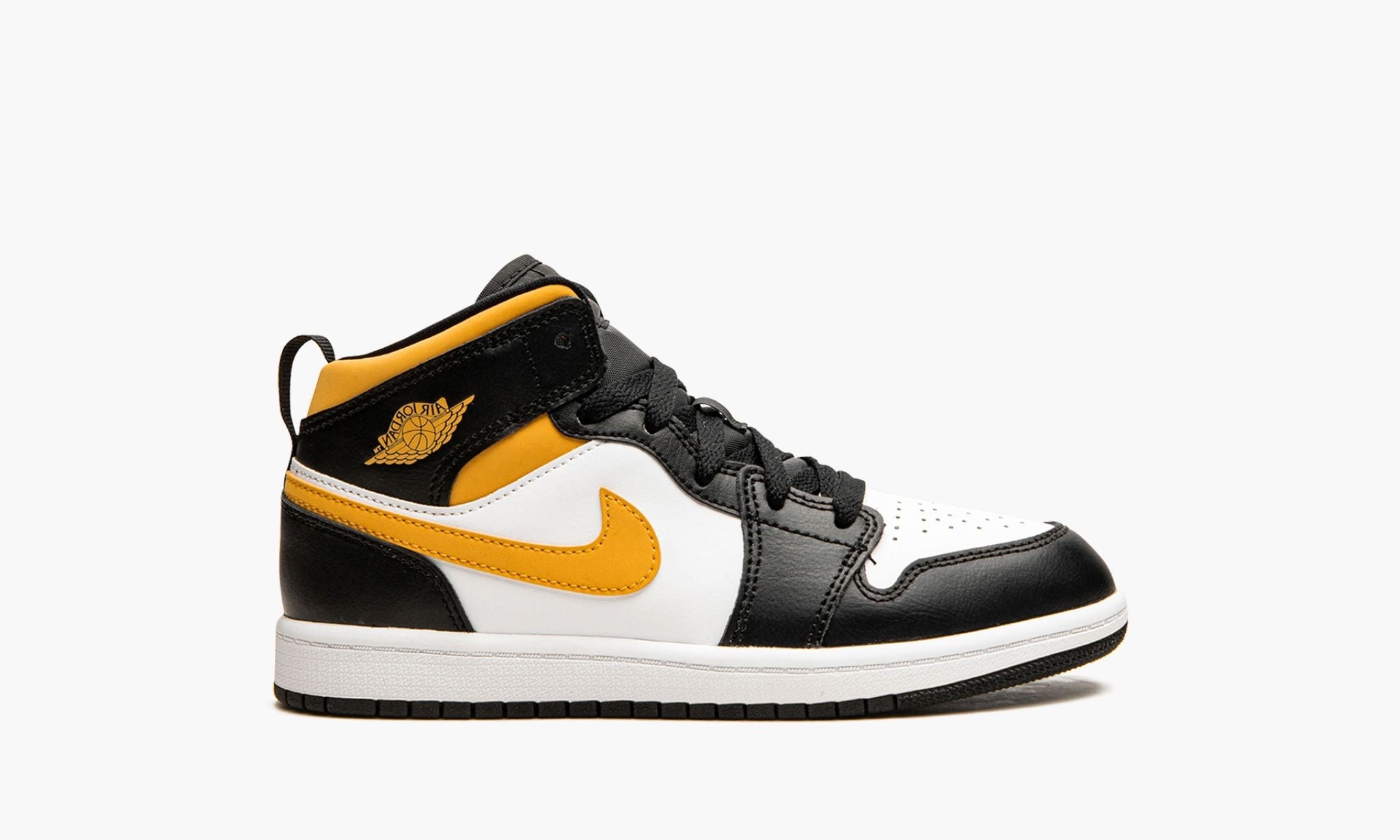 Air Jordan 1 Mid White Pollen Black (PS)