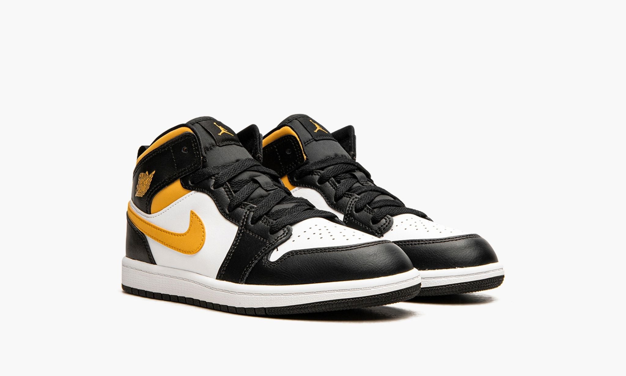 Air Jordan 1 Mid White Pollen Black (PS)