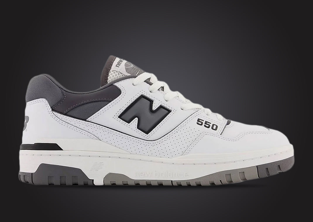 New Balance 550 White Grey Dark Grey