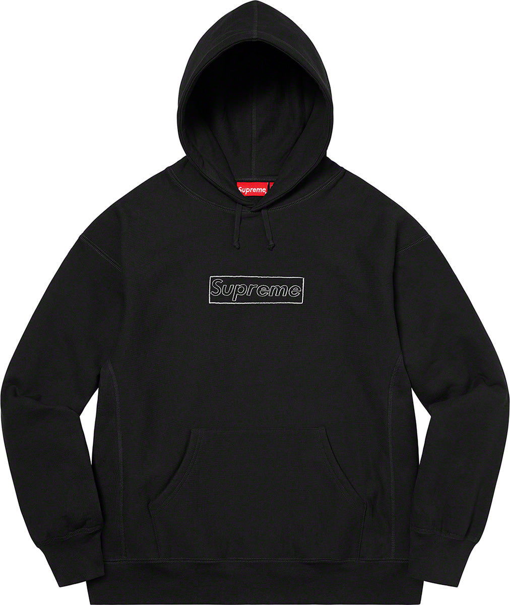 Supreme Kaws Chalk Logo Hooded Sweatshirt – GlobalSneakers