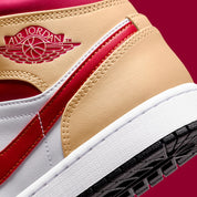 Air Jordan 1 Mid Light Cardinal Curry