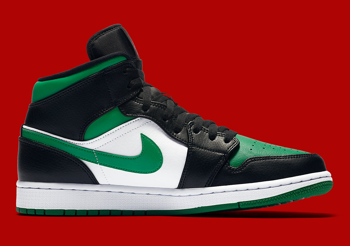 Air Jordan 1 Mid Green Toe