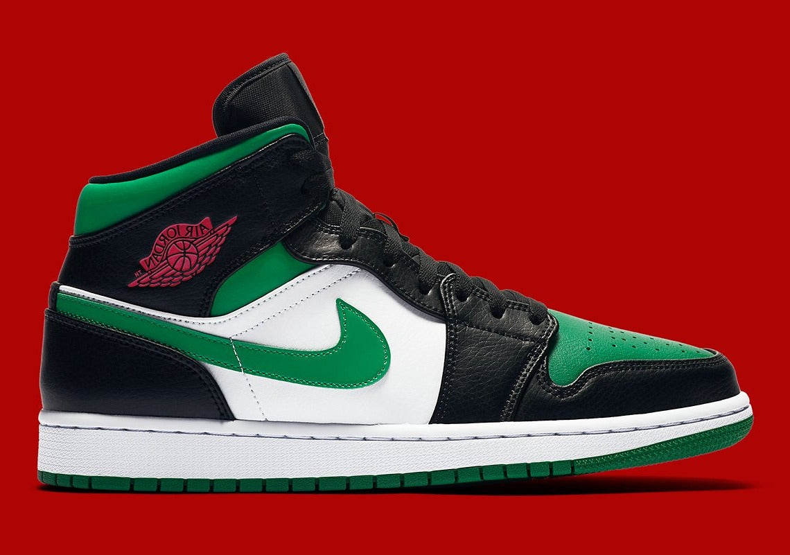 Air Jordan 1 Mid Green Toe