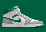 Air Jordan 1 Mid Grey Green