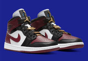 Air Jordan 1 Mid SE Black Dark Beetroot