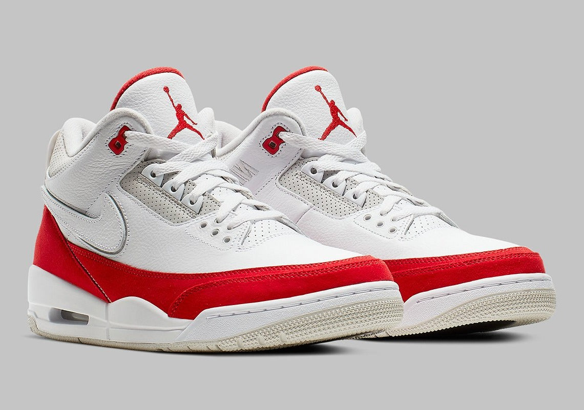 Air Jordan 3 Retro Tinker White University Red