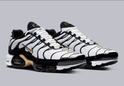 Nike Air Max Plus White Black Metallic Gold