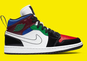 Jordan 1 Mid SE Black White Multi-Color